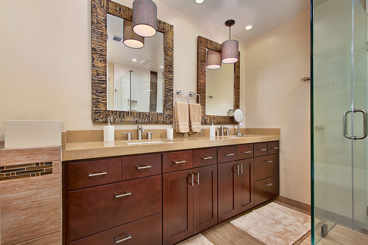 Arcadia Master Bathroom Remodel Interior Design by Elle Interiors