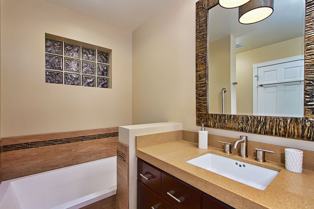 Arcadia Master Bathroom Remodel Interior Design by Elle Interiors