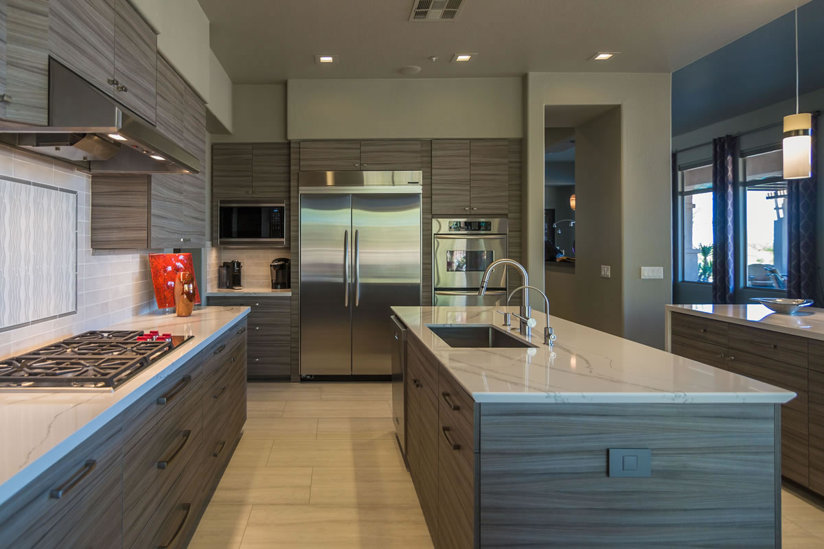 North Scottsdale Contemporary Kitchen Remodel Interior Design by Elle