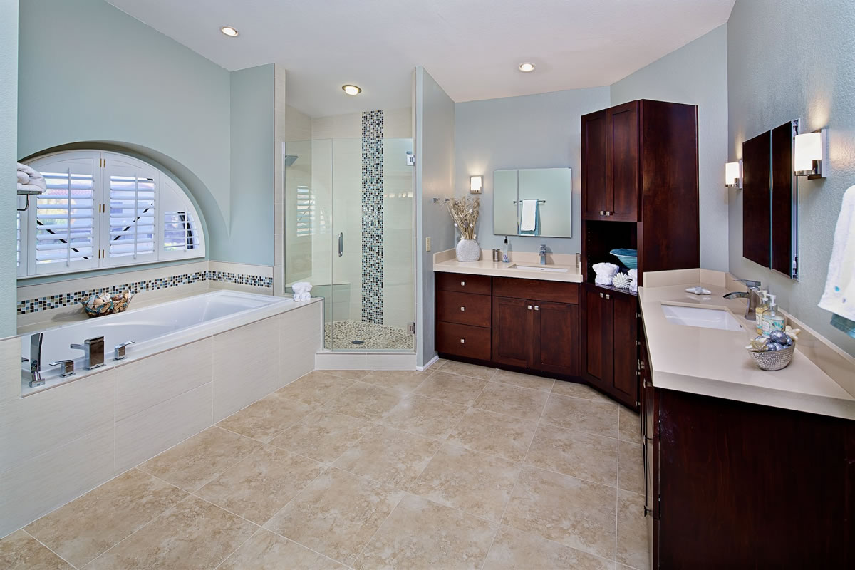 Scottsdale Master Bath Remodel Interior Design by Elle Interiors