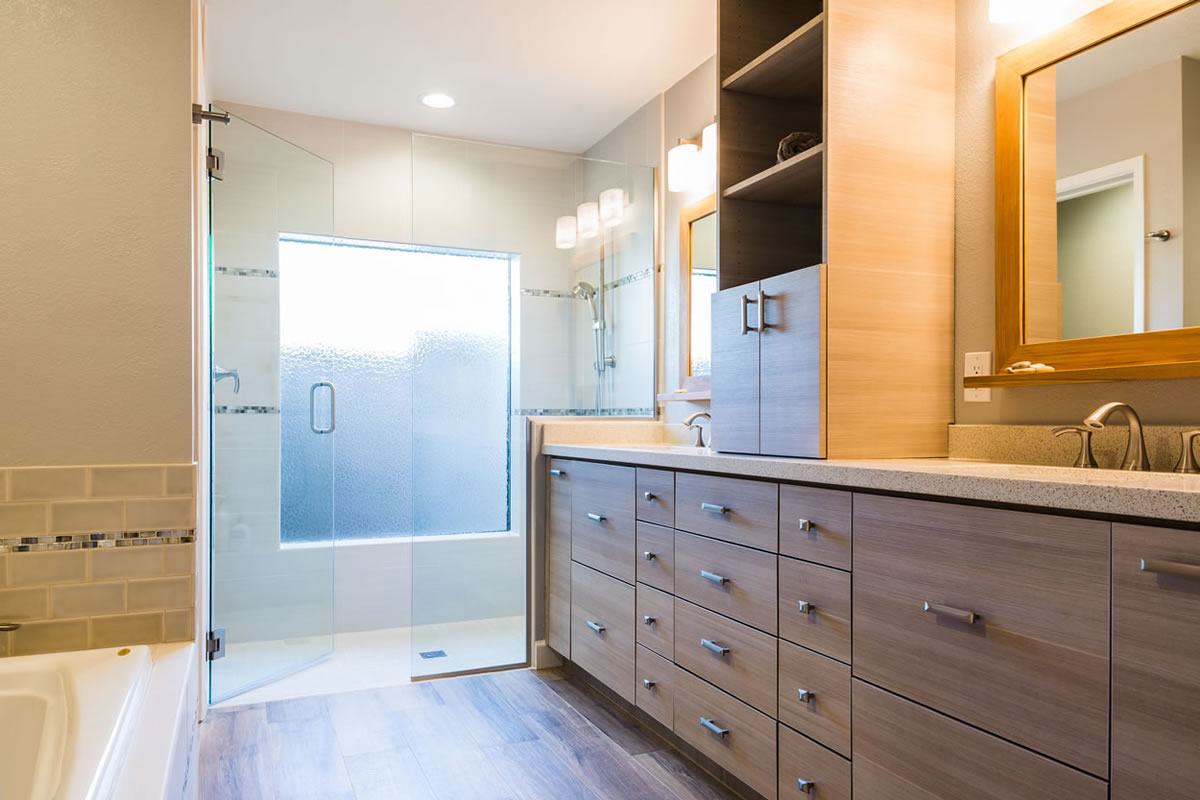 Tempe Master Bath Remodel Interior Design by Elle Interiors