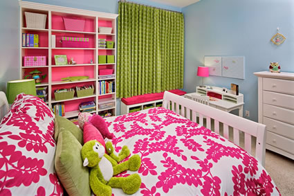 Kids Rooms Girls Remodel - Interior Design by Elle Interiors
